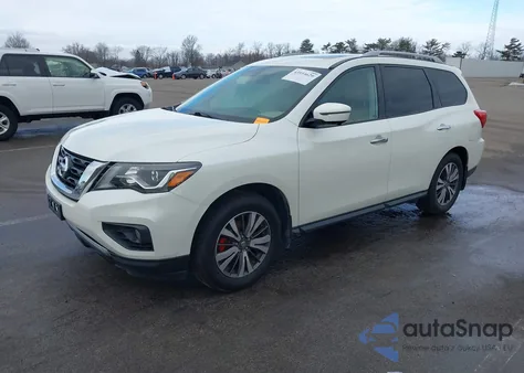 2017 Nissan Pathfinder Sl из США, поврежденный, VIN 5N1DR2MM0HC662392